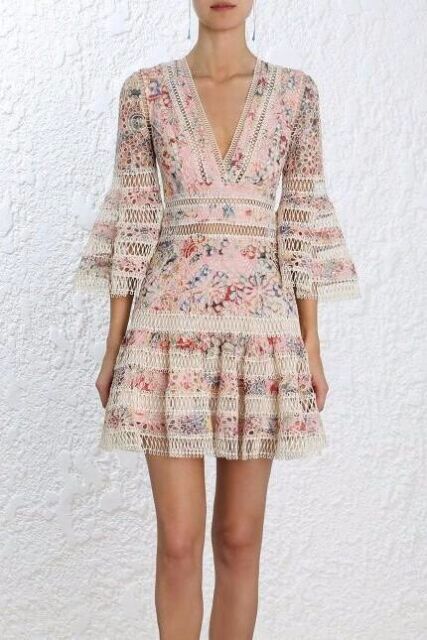 aje gabyon wrap dress